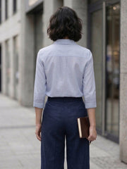 TrendiVastra Women Shirt Collar Office Wear in Gray shirt, modern design, collar, look 12 view