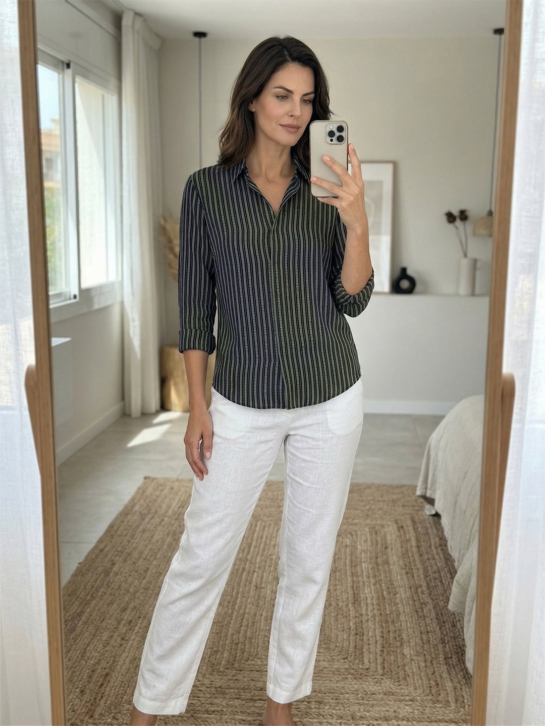 TrendiVastra Women Shirt Collar Office Wear in Light Pink shirt, modern design, collar, look 38 view
