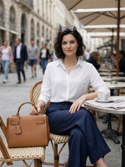 TrendiVastra Women Shirt Collar Office Wear in Black shirt, modern design, collar, look 21 view