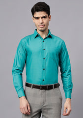 Men's Cotton Blend Slim Fit Formal Shirt