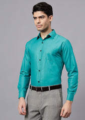 Men's Cotton Blend Slim Fit Formal Shirt