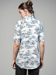 TrendiVastra Women Printed Shirt Office Wear in White shirt, printed design, look 6 view