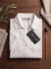 TrendiVastra Women Regular Fit Shirt Collar Office Wear in White shirt, modern design, collar, regular fit, look 7 view