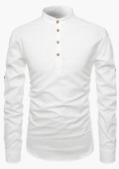 Men's Cotton Blend Short Kurta Main White & Playful Mix Color - Pack 2