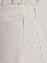 TrendiVastra Women Bottom Casual Wear in Cream bottom wear, modern design, fabric detail view