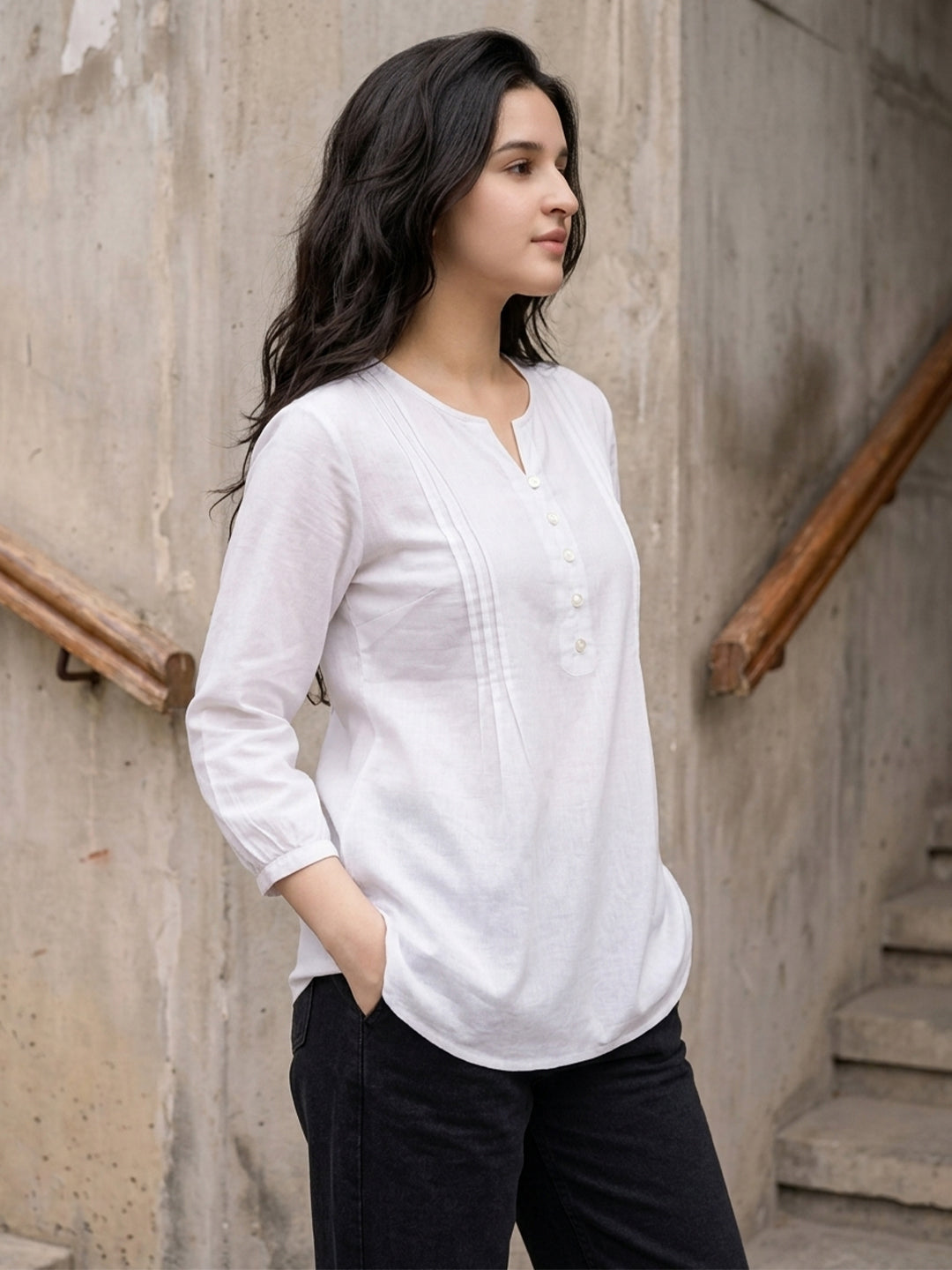 TrendiVastra Women Top Office Wear in Black top, modern design, look 17 view