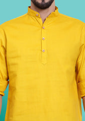 Sunshine Yellow Cotton Kurta