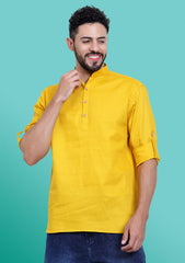 Sunshine Yellow Cotton Kurta