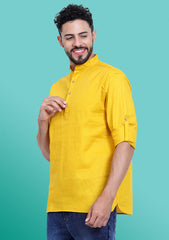 Sunshine Yellow Cotton Kurta